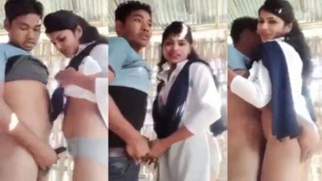 Nepali School Lover Standing Full MMS – Outdoor Hard Clip